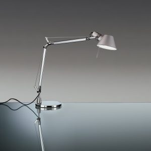 A005910 - LAMPADA DA TAVOLO TOLOMEO MINI ALLUMINIO COMPLETO DI BASE -idea di luce