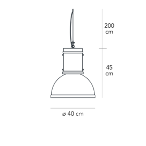 F500090200 - LAMPADA SOSPENSIONE LAMPARA GRANDE - idea di luce